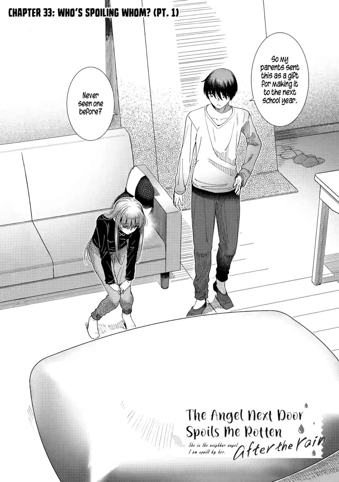 Page 2 Chapter 33 Otonari no Tenshi-sama ni Itsunomanika Dame Ningen ni Sareteita Ken: after the rain
