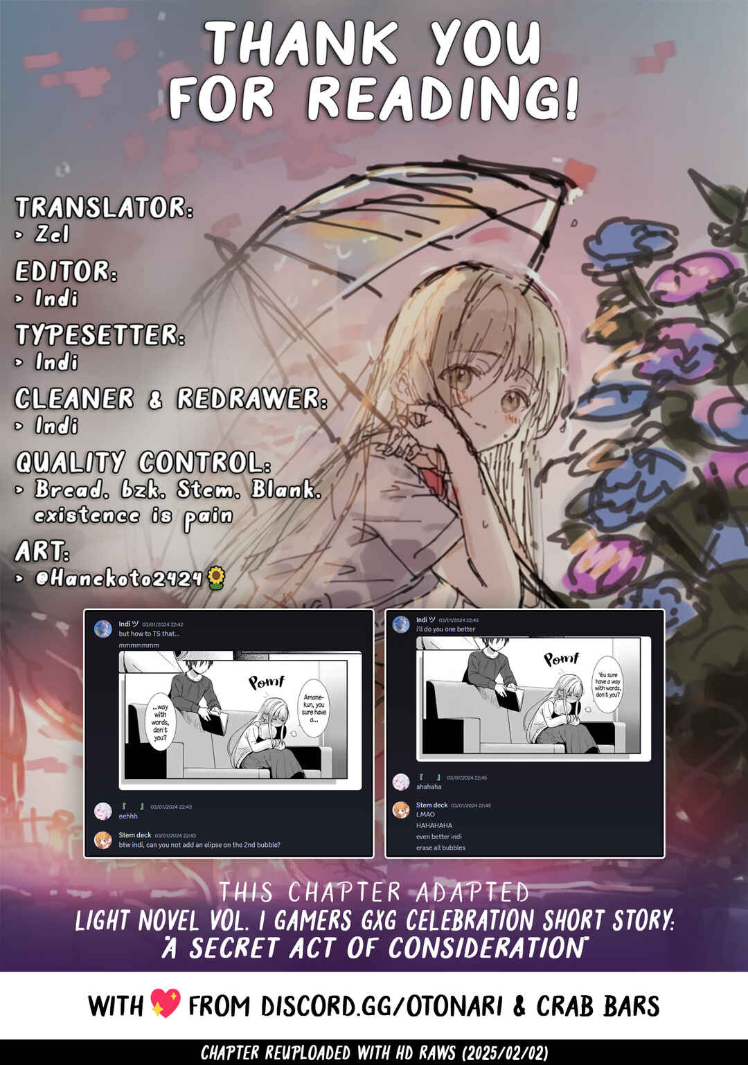 Page 11 Chapter 6 Otonari no Tenshi-sama ni Itsunomanika Dame Ningen ni Sareteita Ken: after the rain