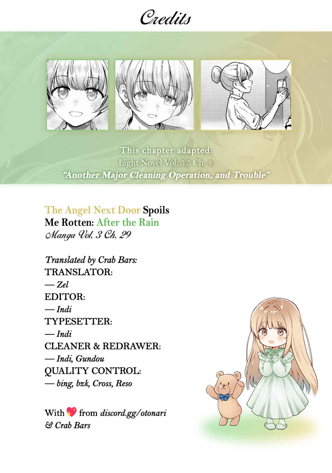 Page 13 Chapter 29 Otonari no Tenshi-sama ni Itsunomanika Dame Ningen ni Sareteita Ken: after the rain