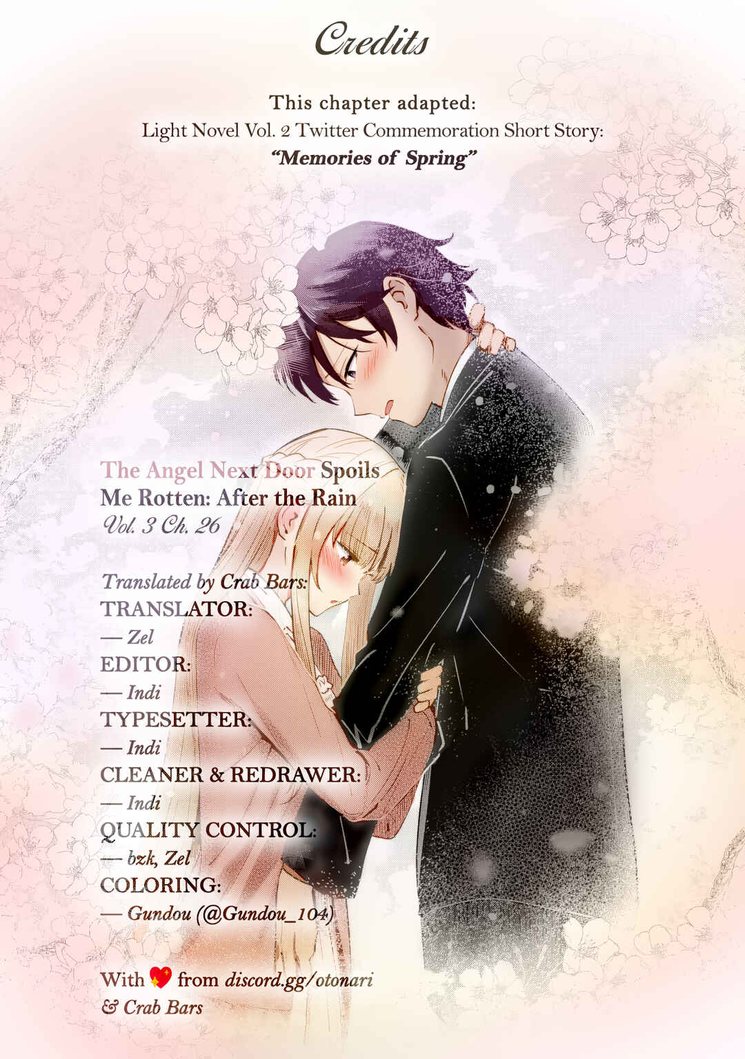 Page 13 Chapter 26 Otonari no Tenshi-sama ni Itsunomanika Dame Ningen ni Sareteita Ken: after the rain