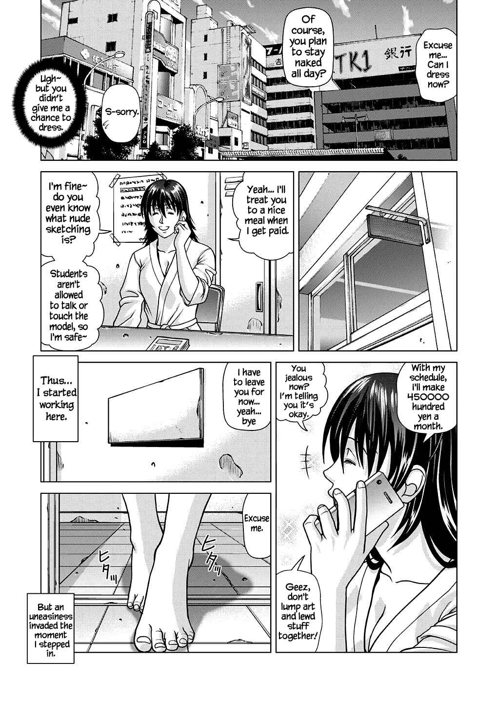 Page 8 Chapter 1 Nude Model Nibai no Jikyuu ni Tsurarete Damasaremashita