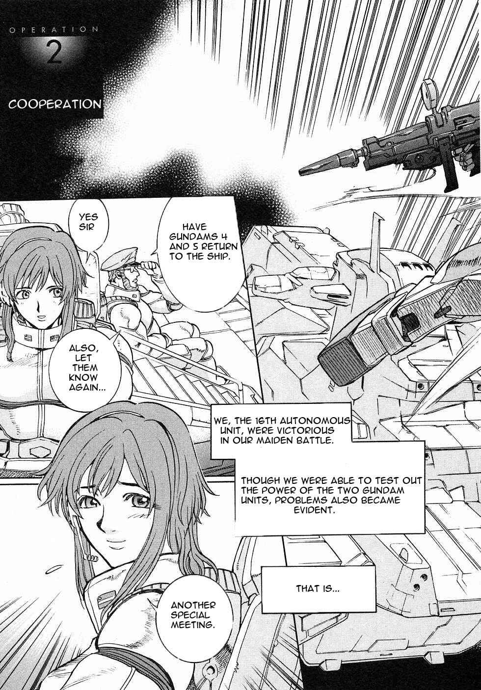 Page 4 Chapter 2 Mobile Suit Gundam Gaiden REBELLION: Space, at the End of a Flash...