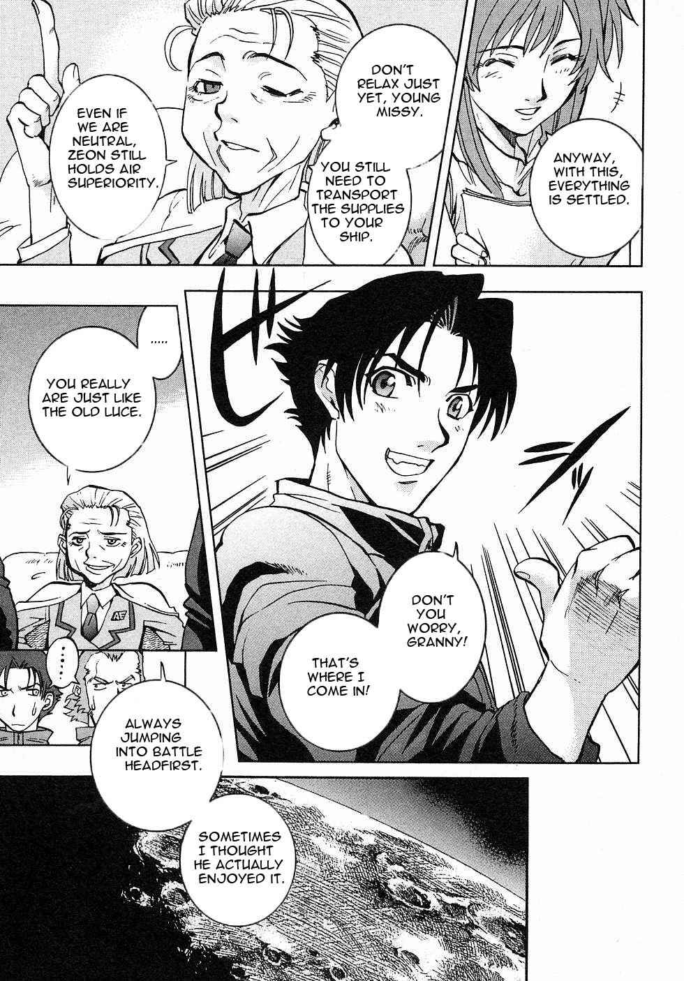 Page 16 Chapter 4 Mobile Suit Gundam Gaiden REBELLION: Space, at the End of a Flash...