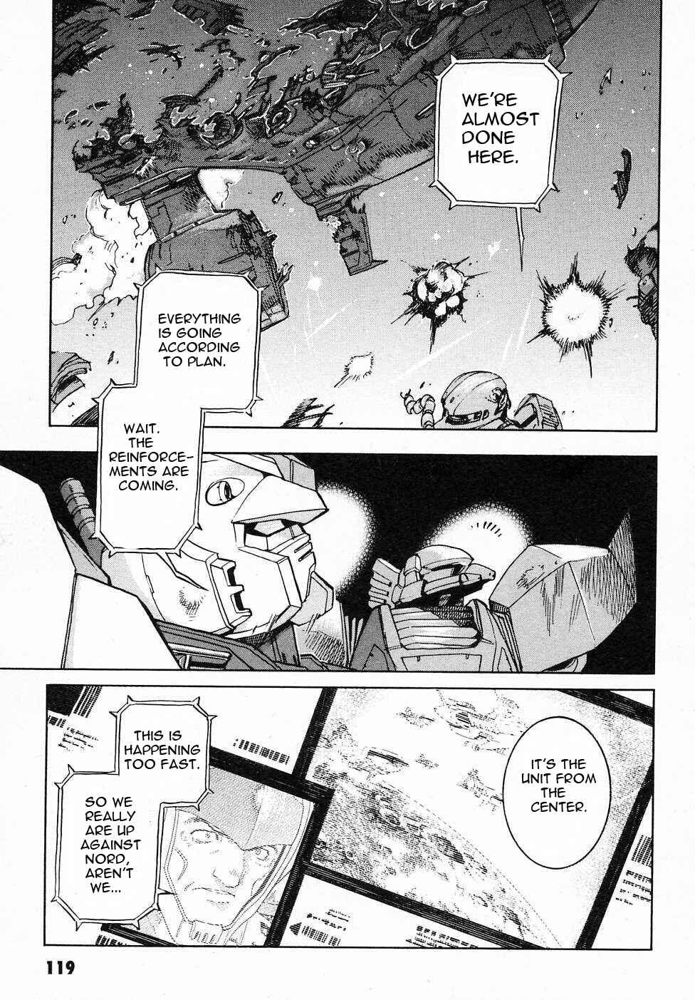 Page 28 Chapter 7 Mobile Suit Gundam Gaiden REBELLION: Space, at the End of a Flash...