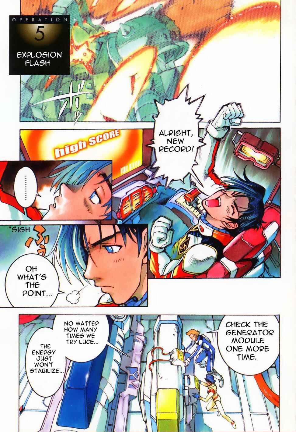 Page 4 Chapter 5 Mobile Suit Gundam Gaiden REBELLION: Space, at the End of a Flash...