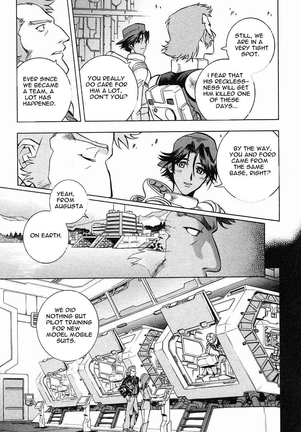 Page 12 Chapter 3 Mobile Suit Gundam Gaiden REBELLION: Space, at the End of a Flash...