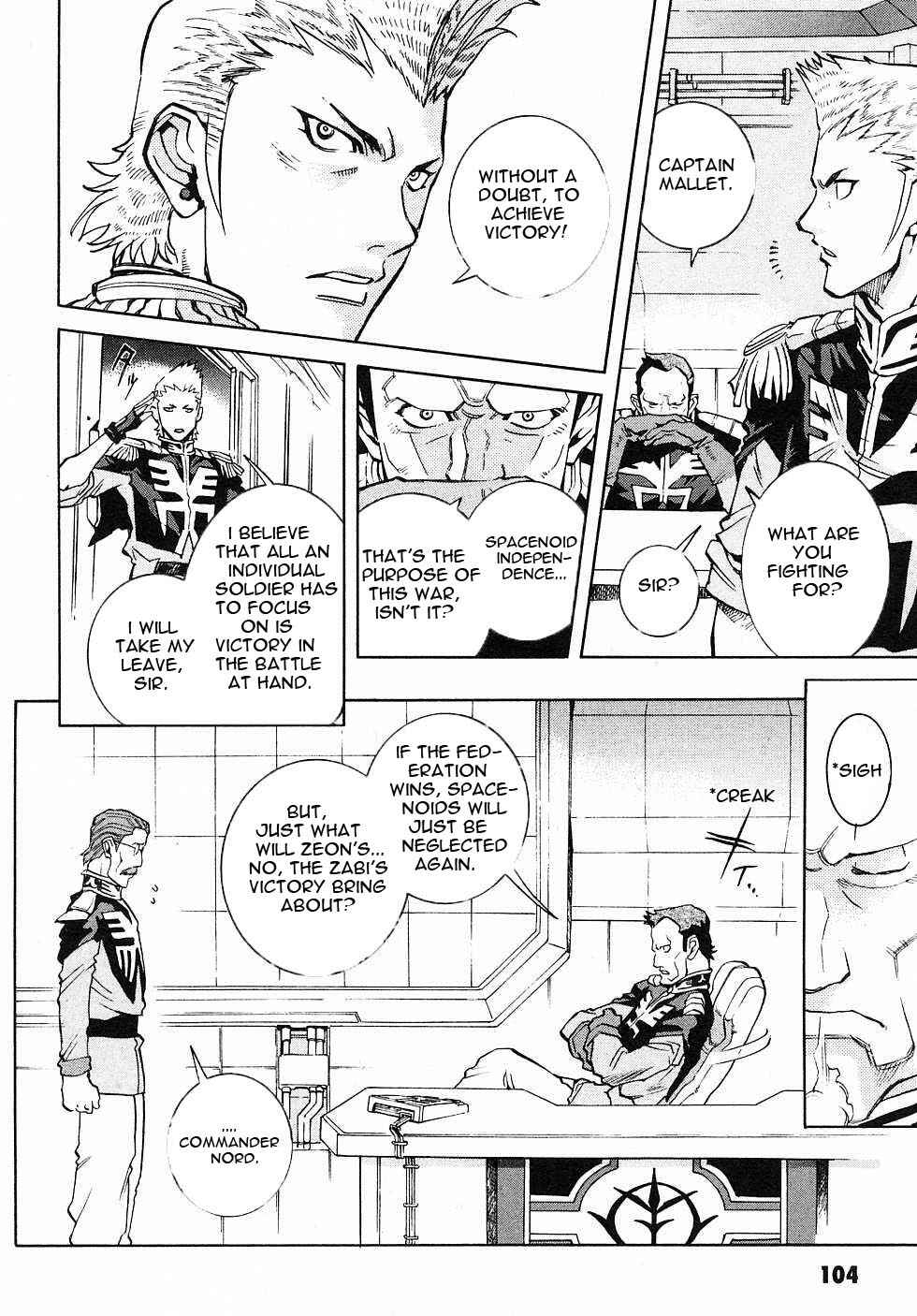 Page 9 Chapter 3 Mobile Suit Gundam Gaiden REBELLION: Space, at the End of a Flash...
