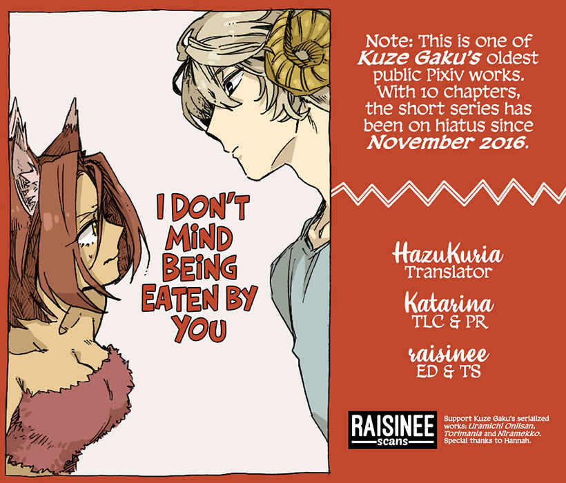 Page 1 Chapter 1 I Dont Mind Being Eaten by You