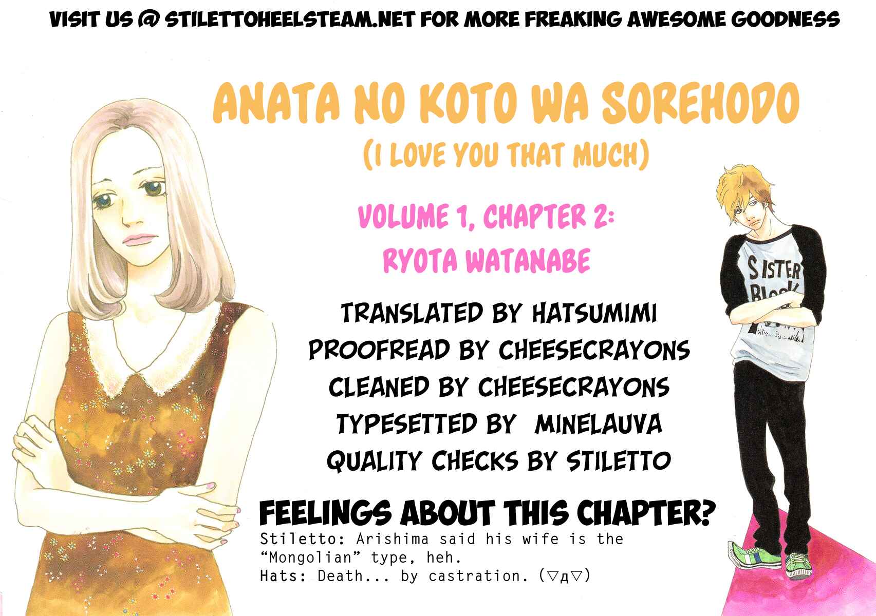 Page 1 Chapter 2 Anata no Koto wa Sorehodo