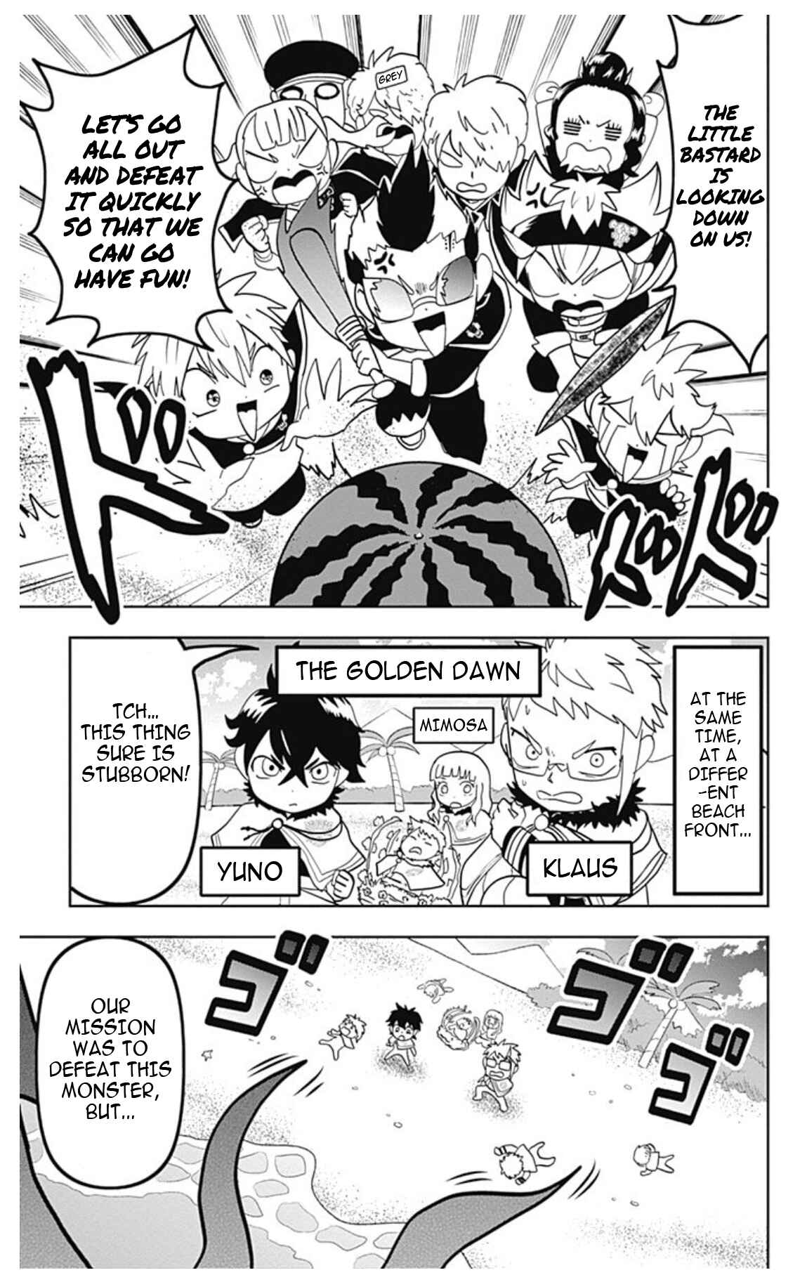 Page 19 Chapter 4 Black Clover SD - Astas Road to the Wizard King