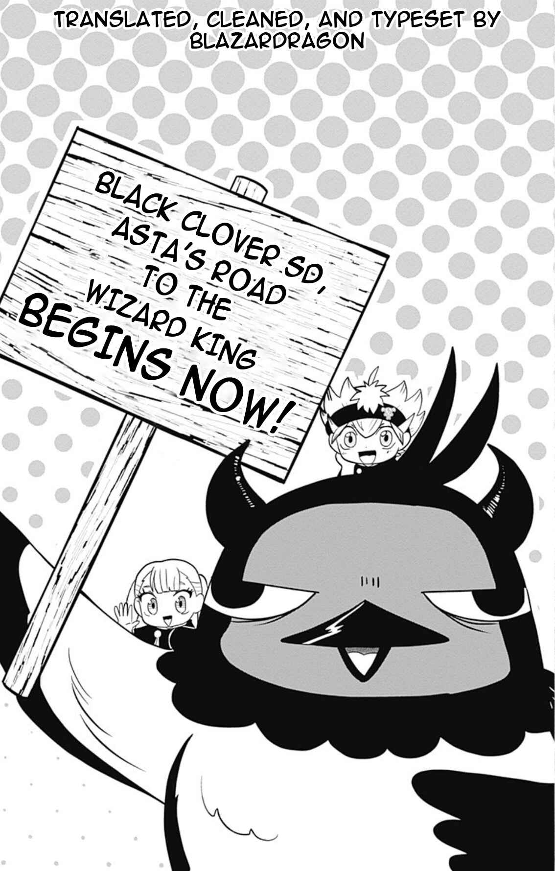 Page 1 Chapter 1 Black Clover SD - Astas Road to the Wizard King