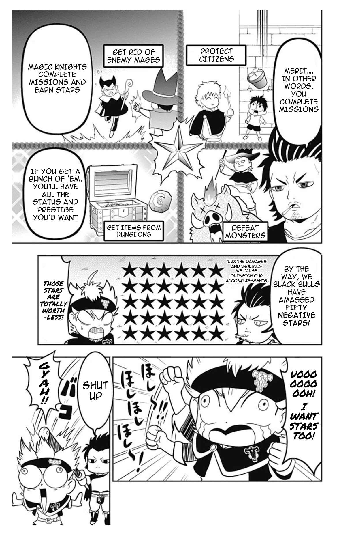 Page 12 Chapter 1 Black Clover SD - Astas Road to the Wizard King