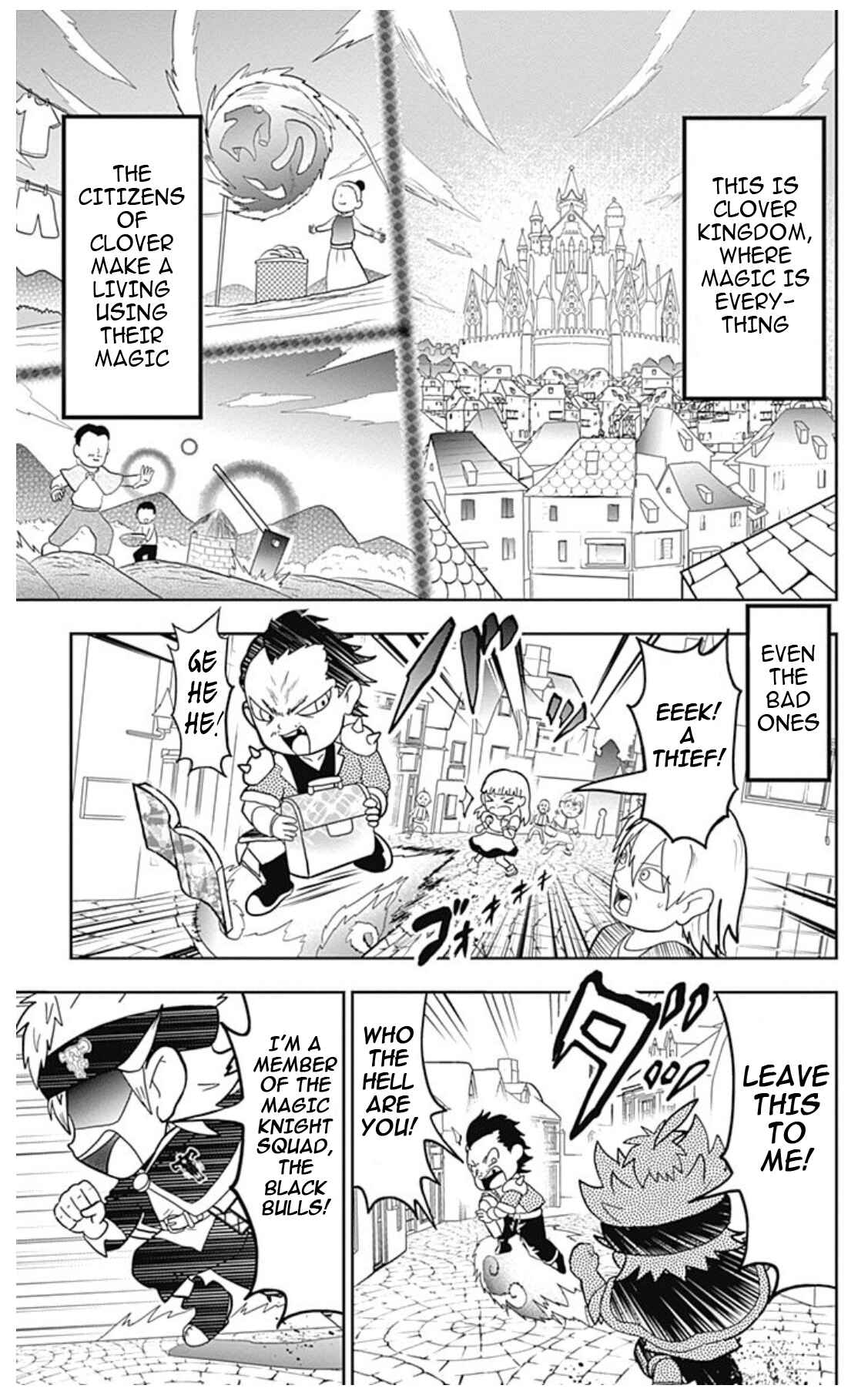 Page 3 Chapter 1 Black Clover SD - Astas Road to the Wizard King
