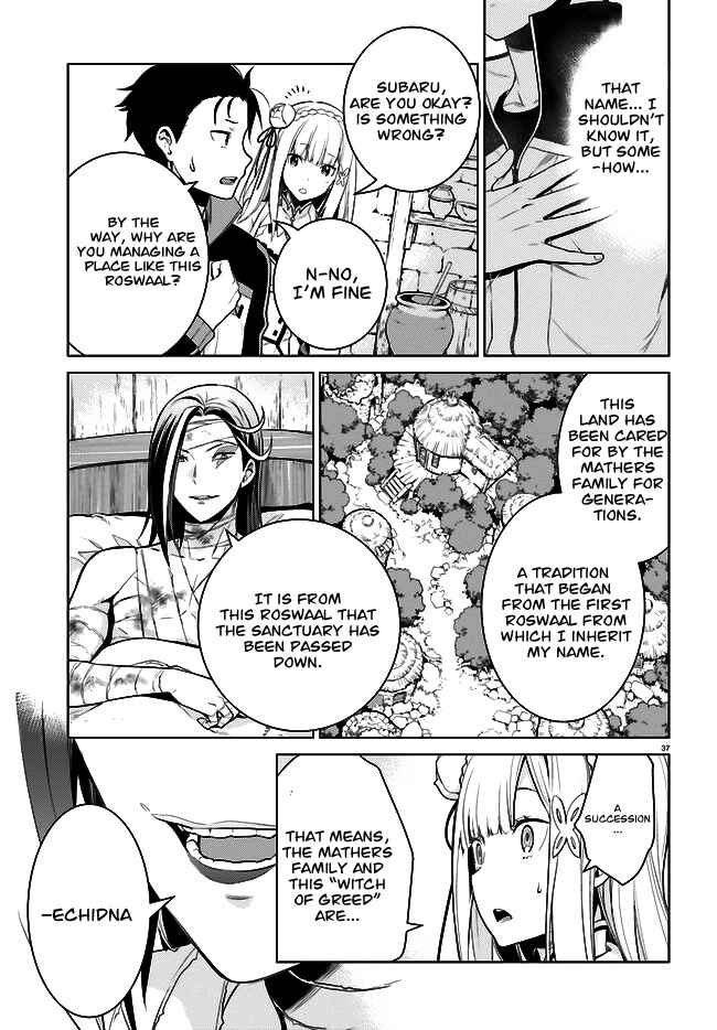 Page 38 Chapter 4 Re:Zero kara Hajimeru Isekai Seikatsu: Dai 4-shou—Seiiki to Gouyoku no Majo
