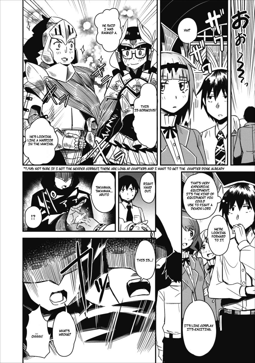 Page 13 Chapter 2 Class-goto Shuudan Teni Shimashita ga, ichiban Tsuyoi Ore wa Saijaku no Shounin ni Gisouchuu
