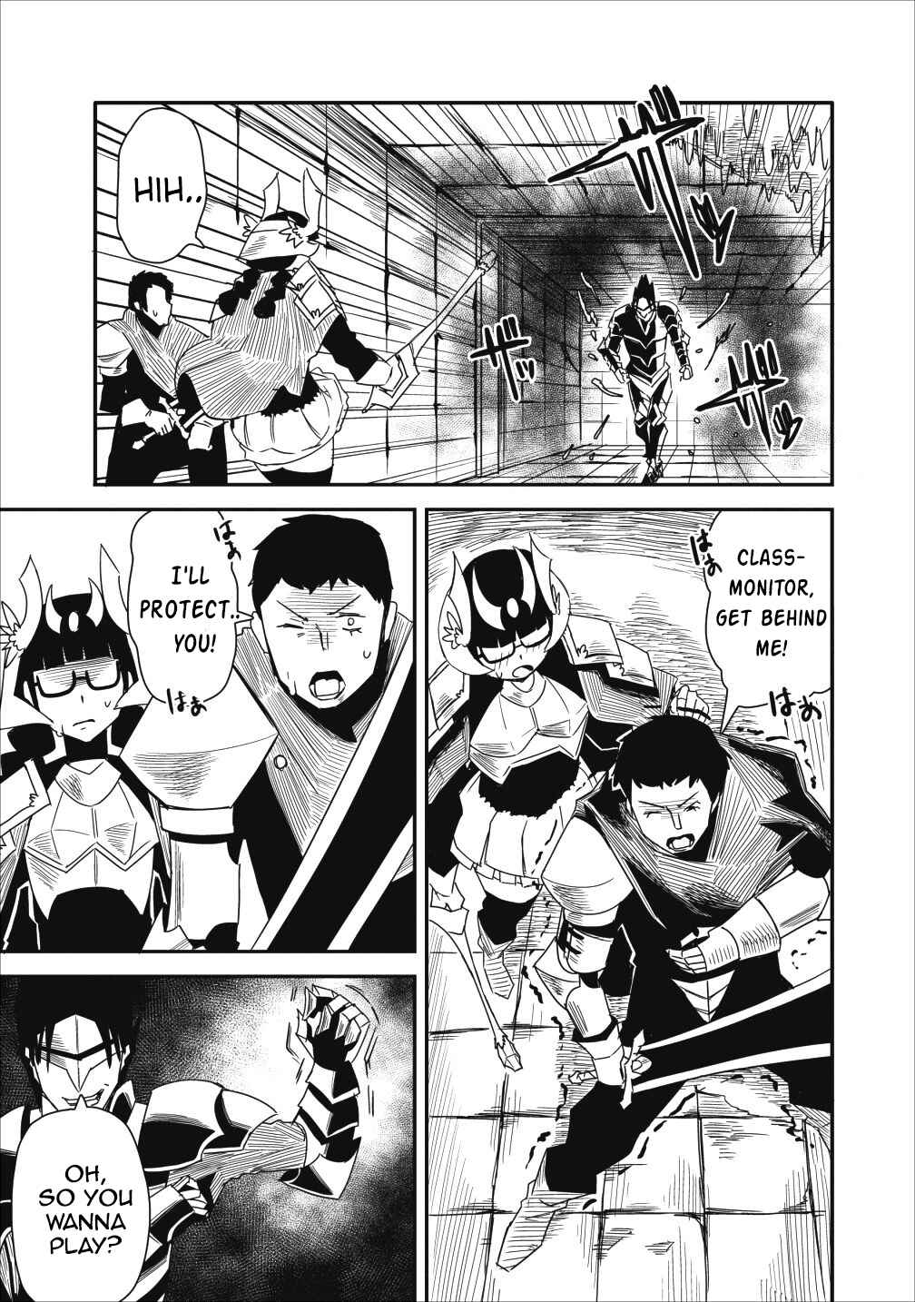 Page 19 Chapter 6 Class-goto Shuudan Teni Shimashita ga, ichiban Tsuyoi Ore wa Saijaku no Shounin ni Gisouchuu
