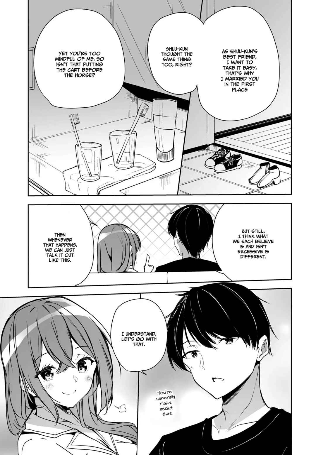 Page 22 Chapter 2 Danshi dato Omotteita Osananajimi tono Shinkon Seikatsu ga Umaku Ikisugiru Ken ni Tsuite