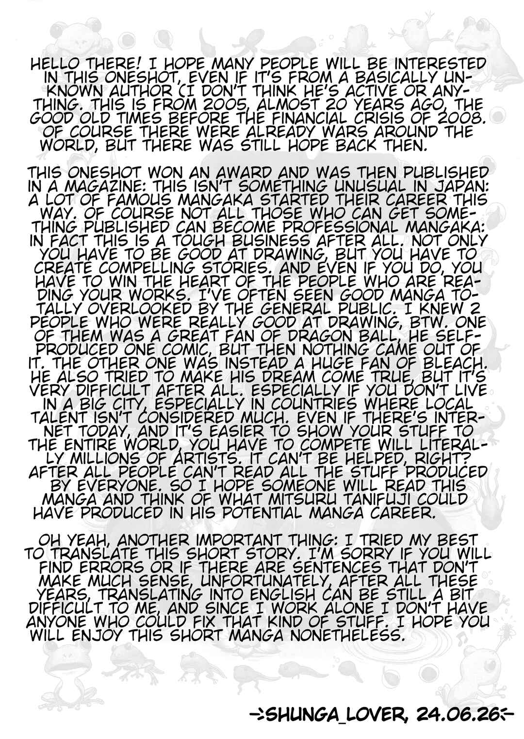 Page 1 Chapter Unknown_e587 Frog in a bottle