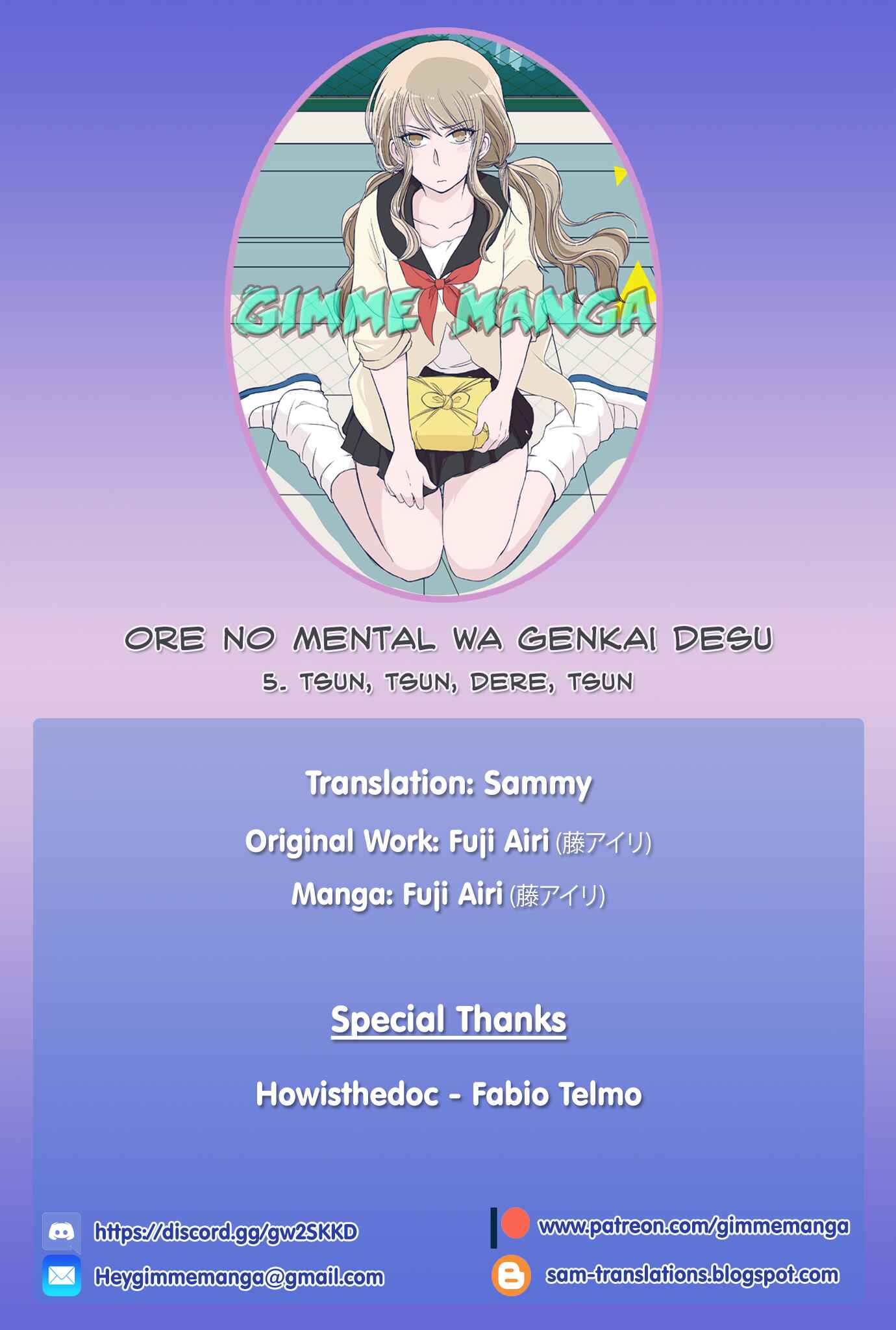 Page 1 Chapter 5 Ore no Mental wa Genkai desu