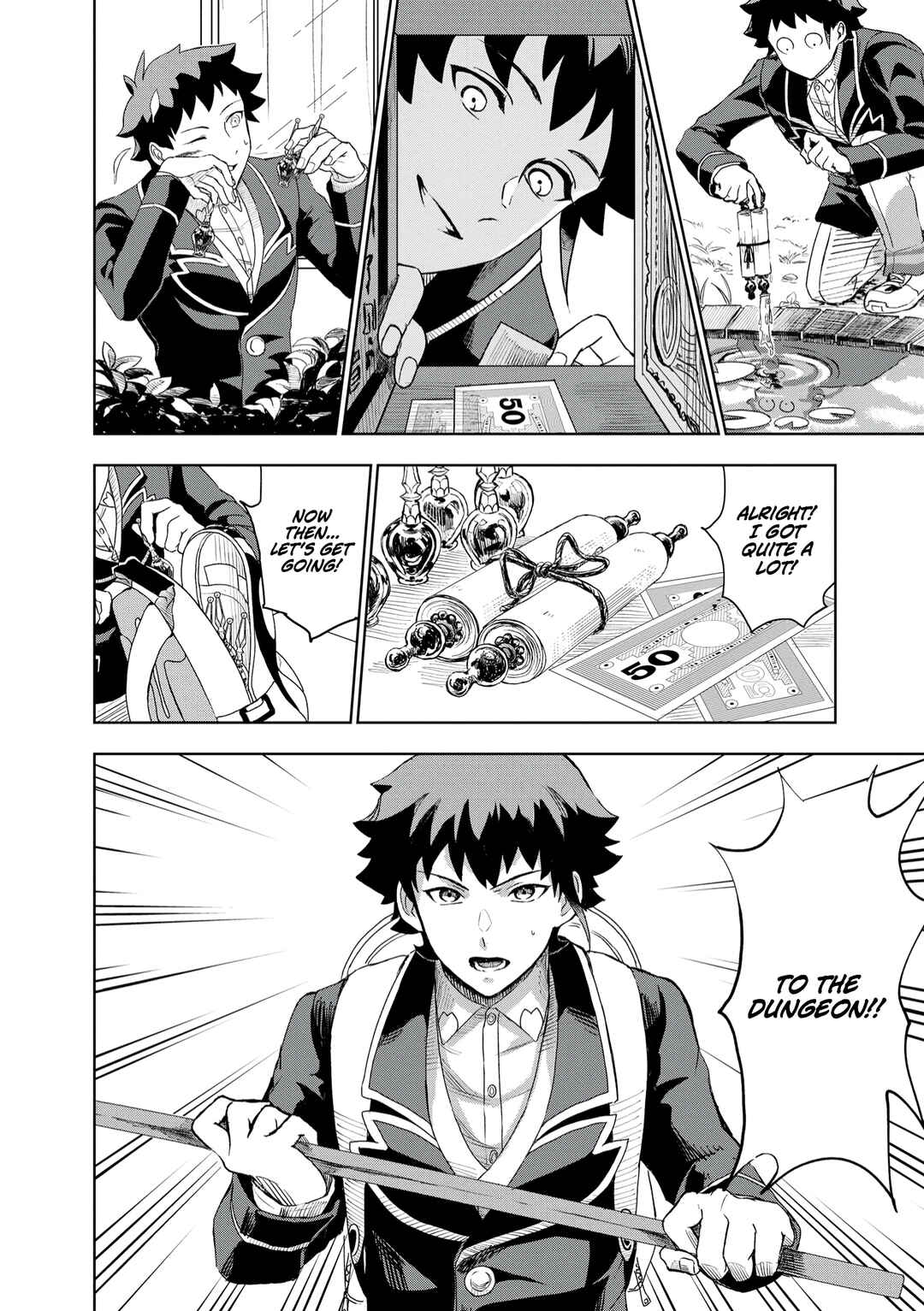 Page 13 Chapter 2 Dungeon Gakuen no Teihen ni Tensei Shita kedo, Naze ka Ore ni wa Kouryaku Hon ga Aru