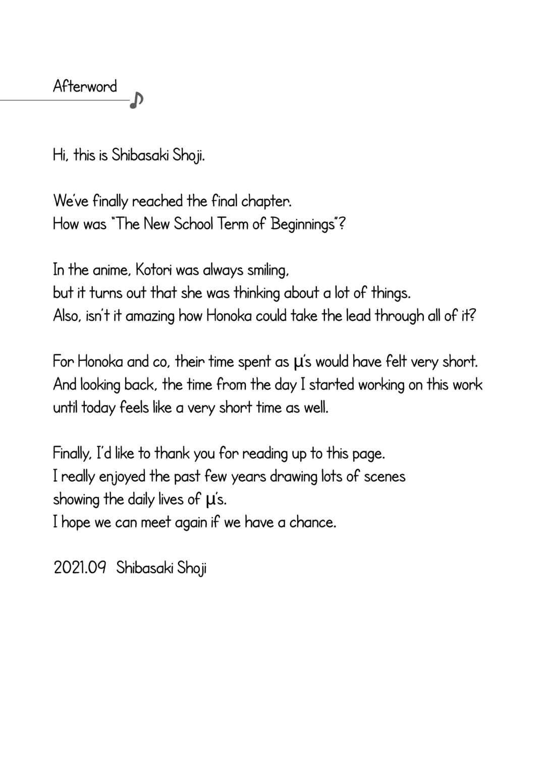 Page 41 Chapter 20 Love Live! School Idol Diary - Second Season