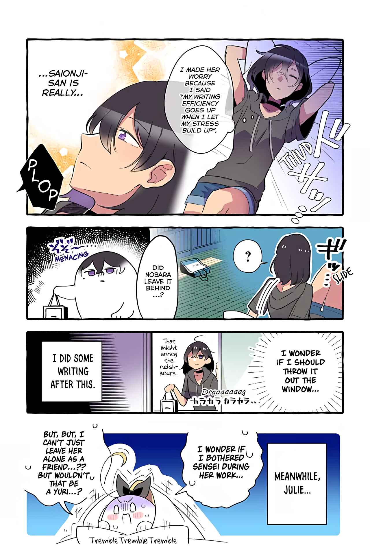 Page 1 Chapter 106 Dokyuusei no Oshi Sakka ni Yuri Mousou ga Bareta Kekka