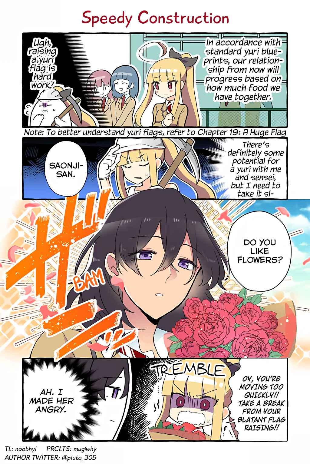 Page 1 Chapter 69 Dokyuusei no Oshi Sakka ni Yuri Mousou ga Bareta Kekka