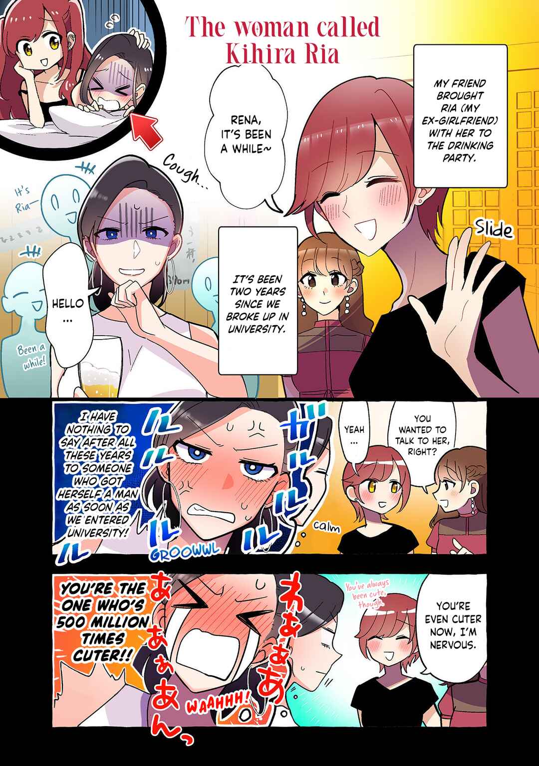 Page 3 Chapter 284 Dokyuusei no Oshi Sakka ni Yuri Mousou ga Bareta Kekka