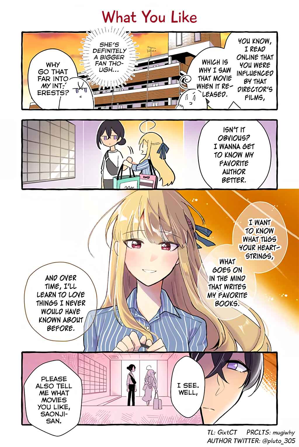 Page 1 Chapter 42 Dokyuusei no Oshi Sakka ni Yuri Mousou ga Bareta Kekka