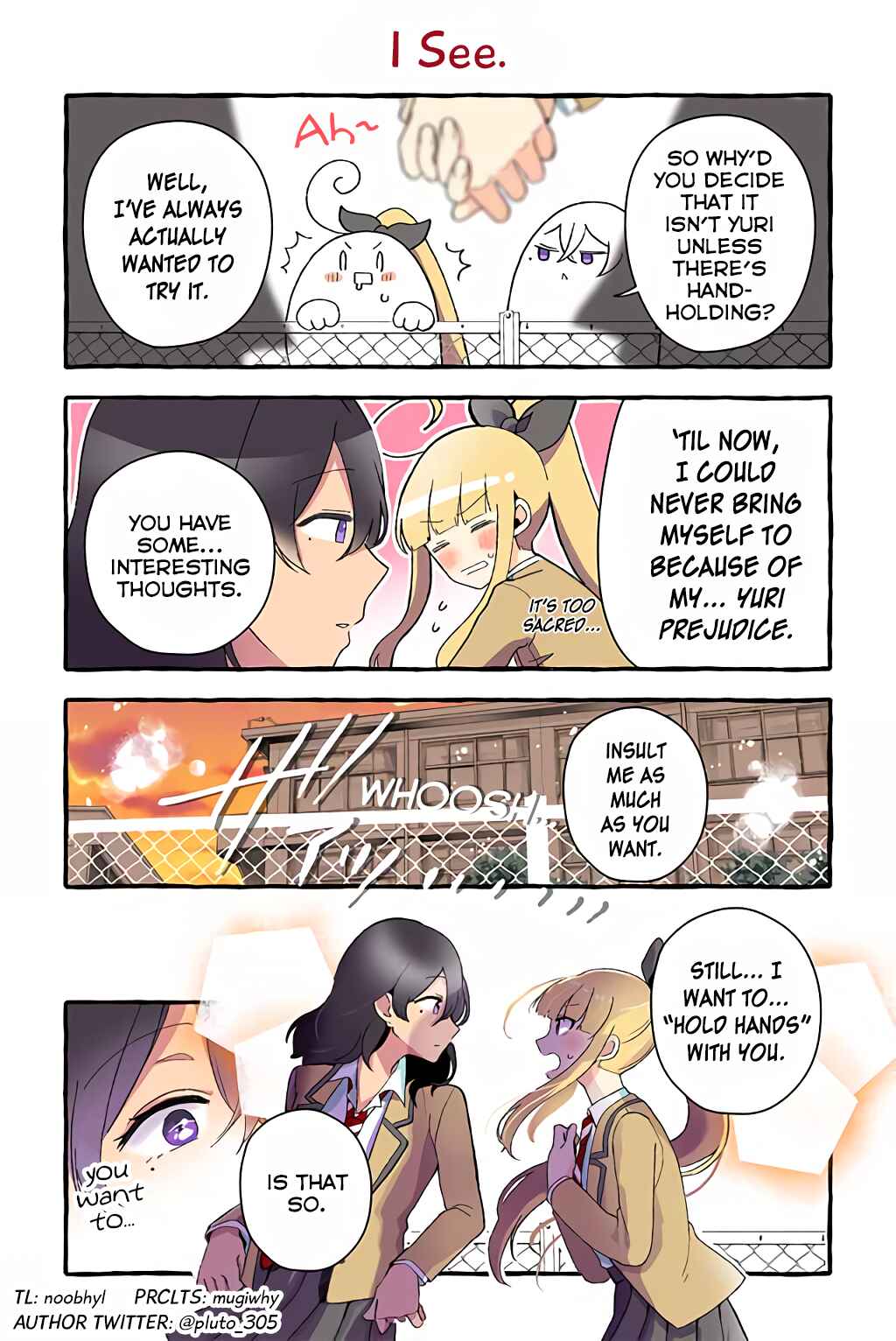 Page 1 Chapter 64 Dokyuusei no Oshi Sakka ni Yuri Mousou ga Bareta Kekka