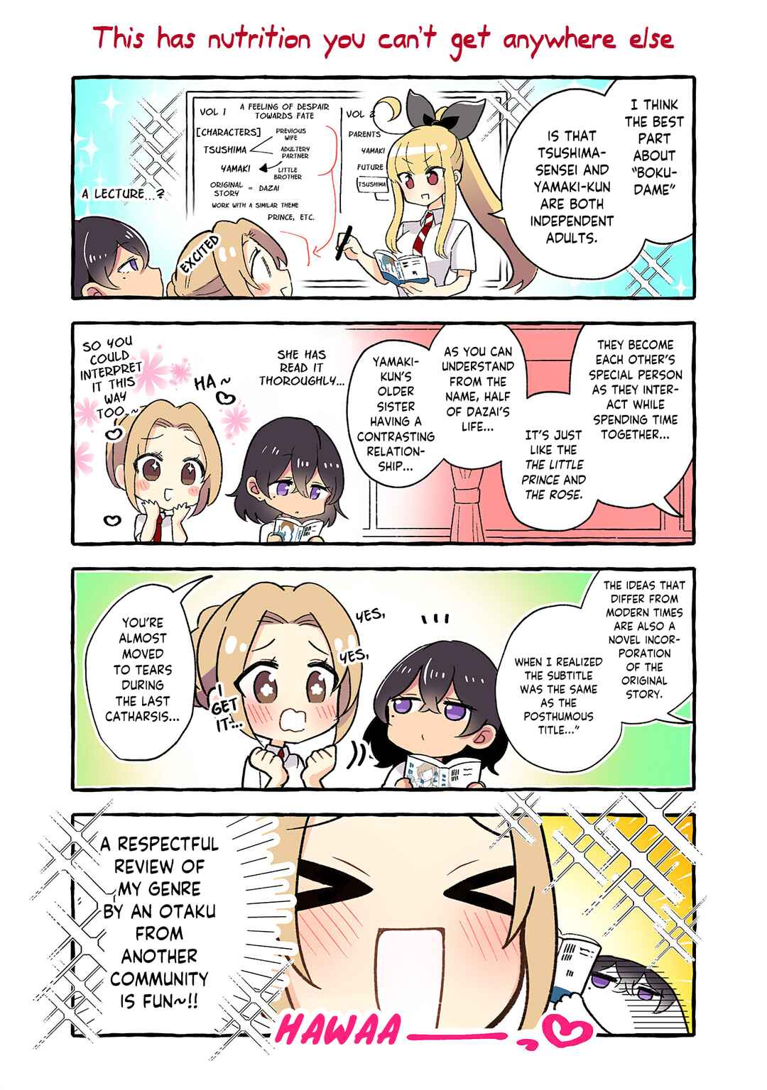 Page 2 Chapter 141 Dokyuusei no Oshi Sakka ni Yuri Mousou ga Bareta Kekka