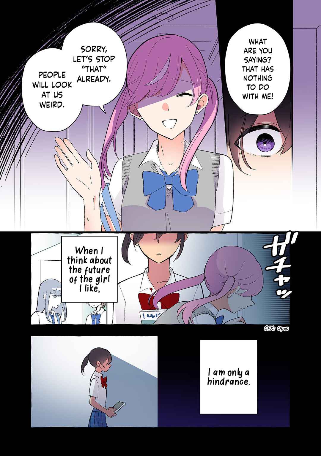 Page 4 Chapter 212 Dokyuusei no Oshi Sakka ni Yuri Mousou ga Bareta Kekka