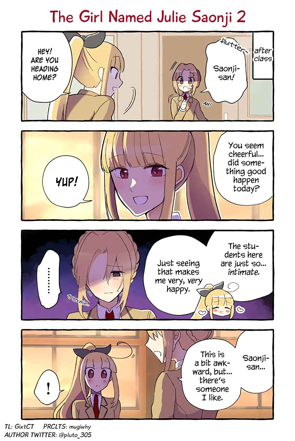 Page 1 Chapter 26 Dokyuusei no Oshi Sakka ni Yuri Mousou ga Bareta Kekka