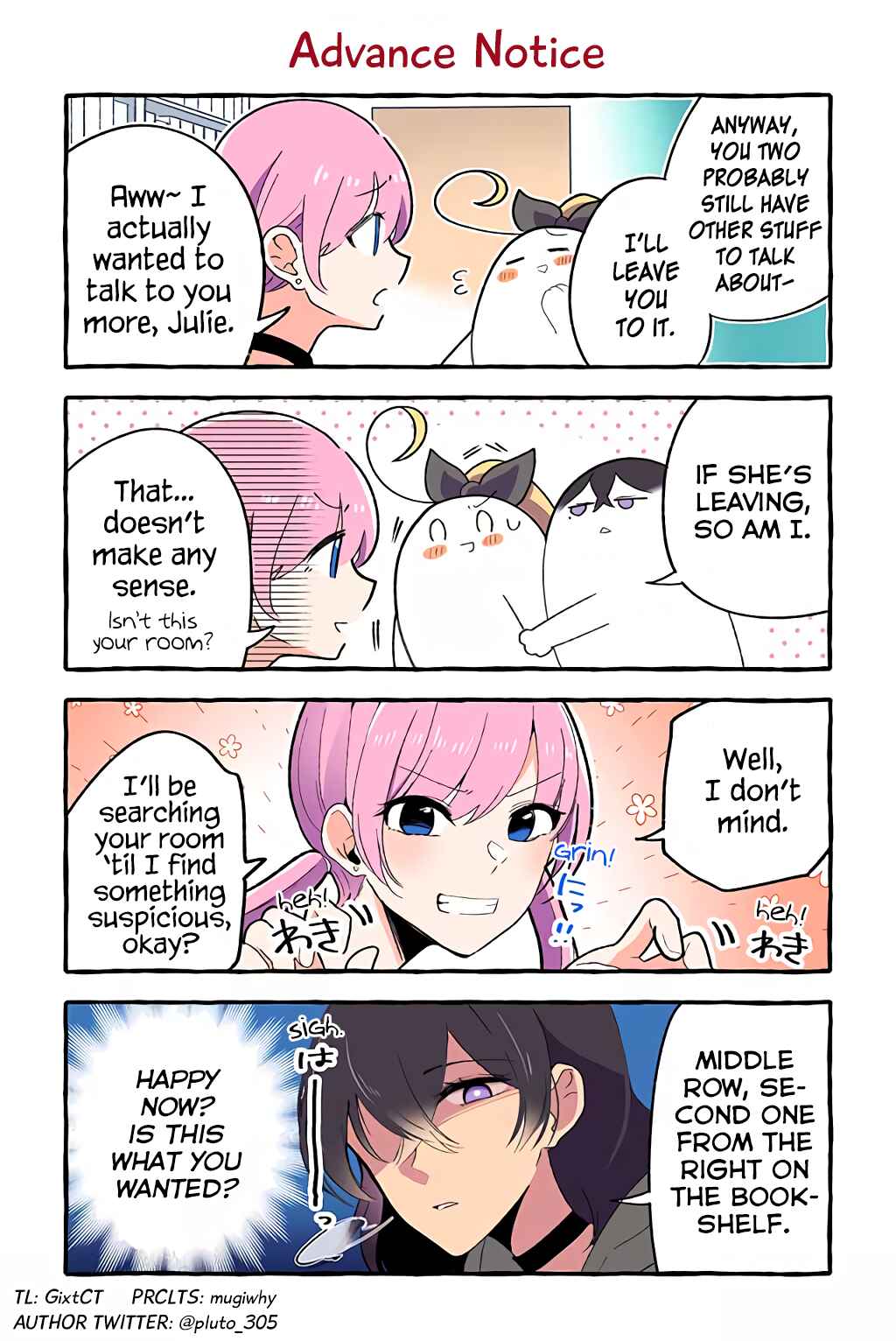 Page 1 Chapter 98 Dokyuusei no Oshi Sakka ni Yuri Mousou ga Bareta Kekka