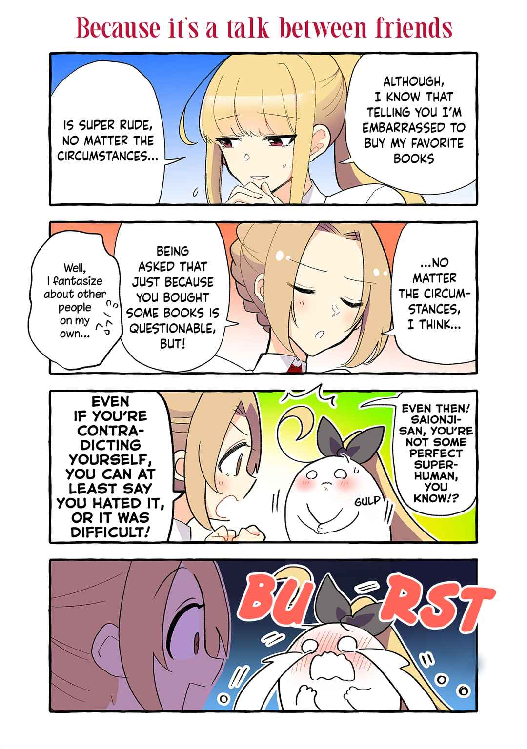 Page 2 Chapter 176 Dokyuusei no Oshi Sakka ni Yuri Mousou ga Bareta Kekka