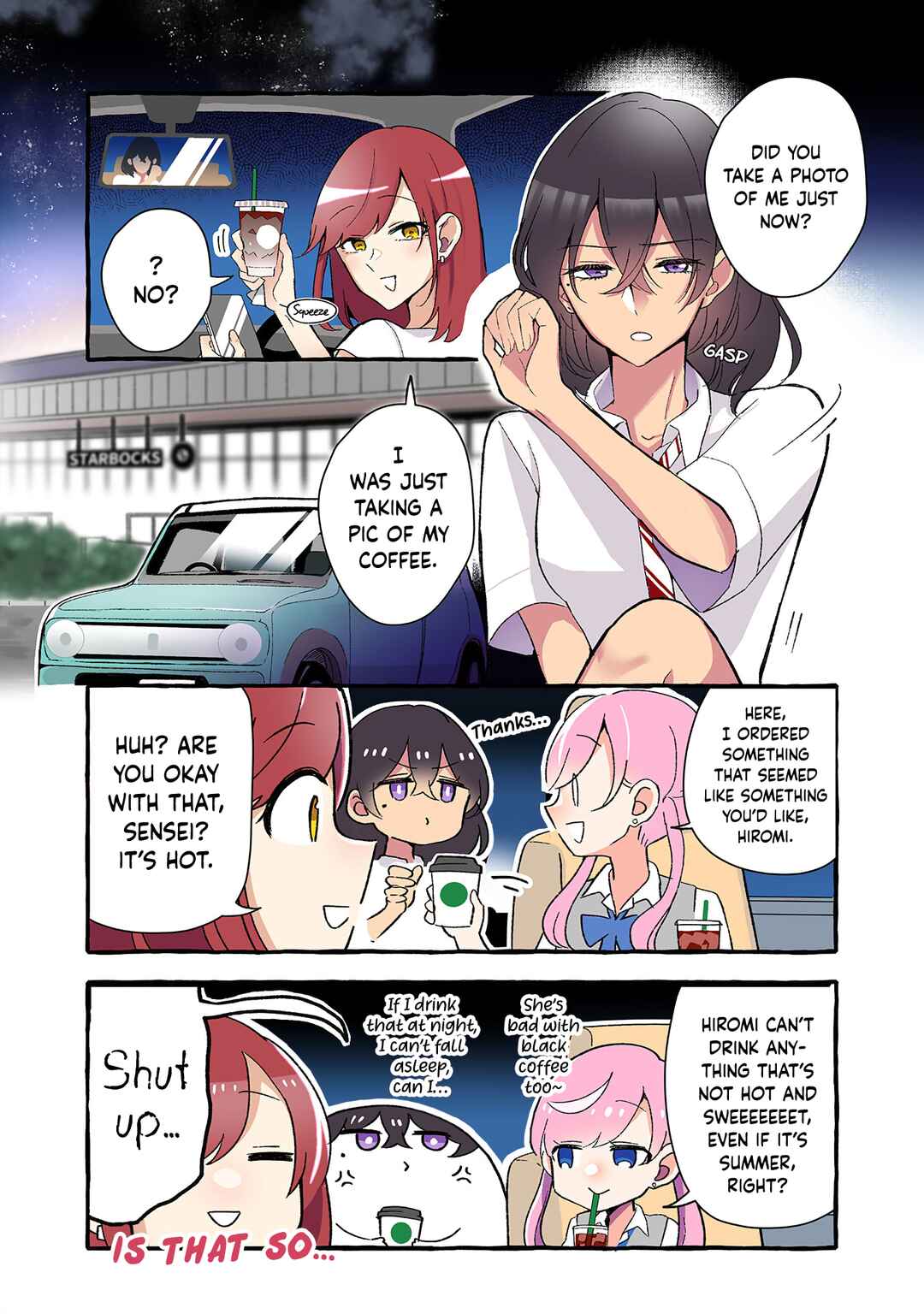 Page 3 Chapter 189 Dokyuusei no Oshi Sakka ni Yuri Mousou ga Bareta Kekka
