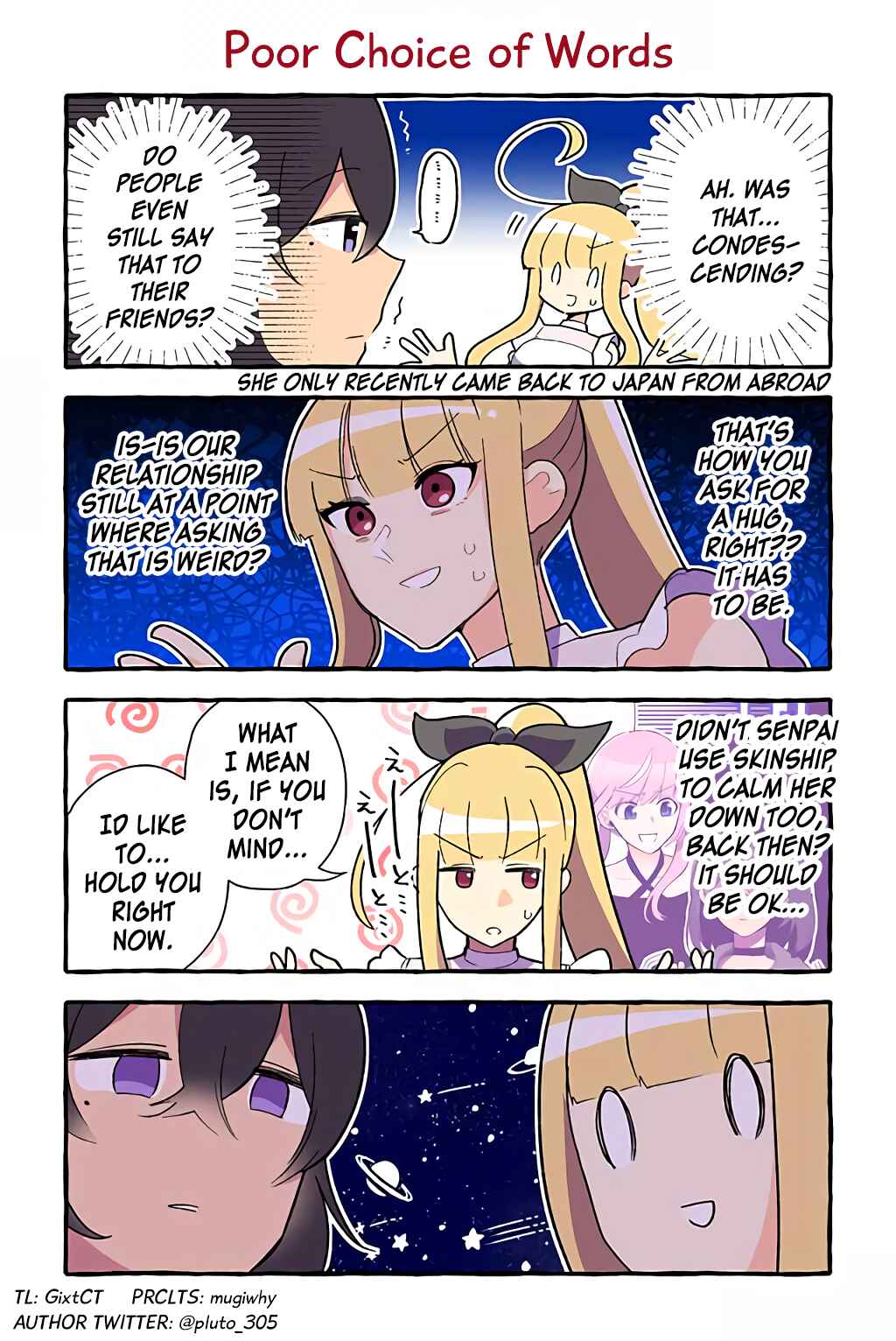Page 1 Chapter 103 Dokyuusei no Oshi Sakka ni Yuri Mousou ga Bareta Kekka