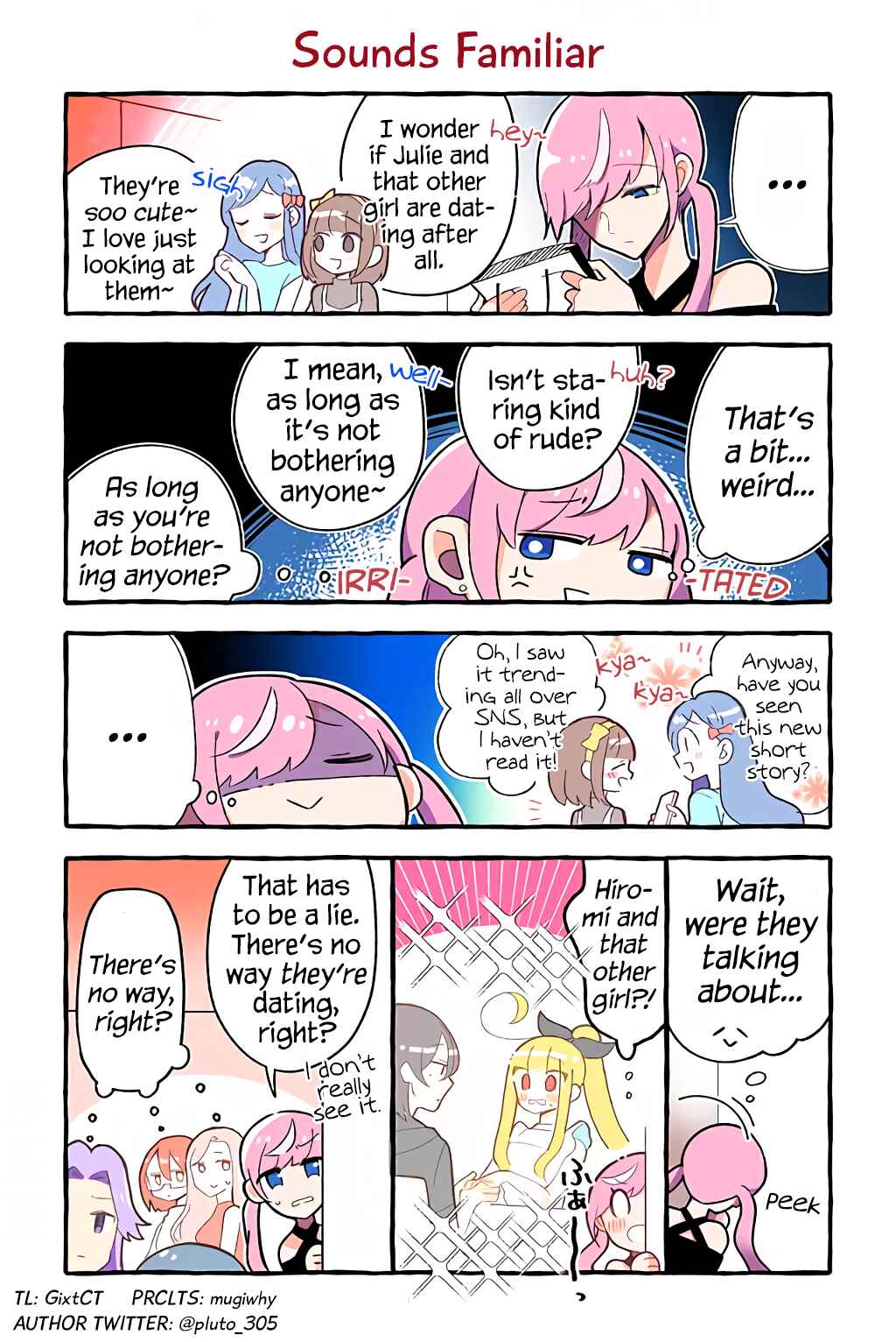 Page 1 Chapter 85 Dokyuusei no Oshi Sakka ni Yuri Mousou ga Bareta Kekka