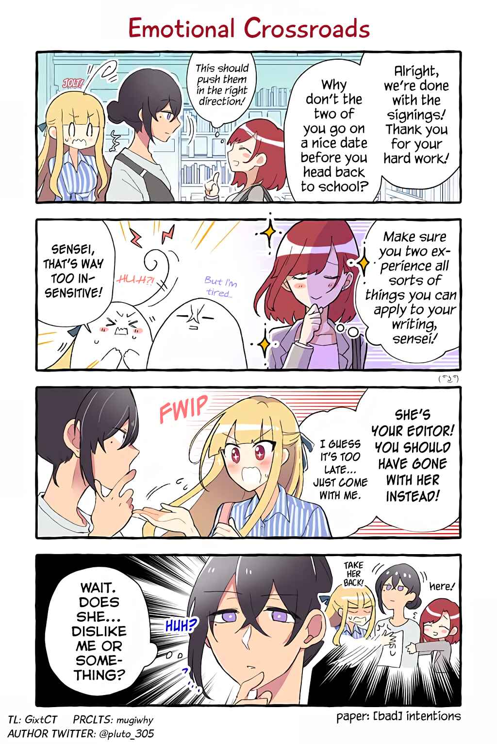 Page 1 Chapter 40 Dokyuusei no Oshi Sakka ni Yuri Mousou ga Bareta Kekka