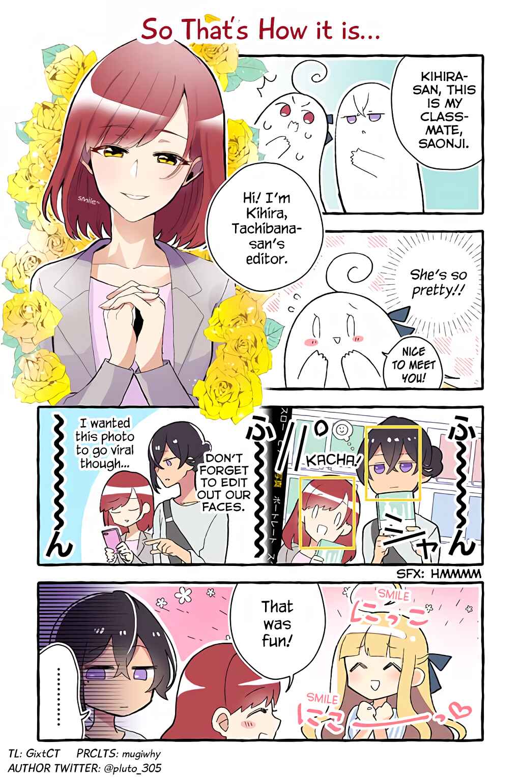 Page 1 Chapter 37 Dokyuusei no Oshi Sakka ni Yuri Mousou ga Bareta Kekka