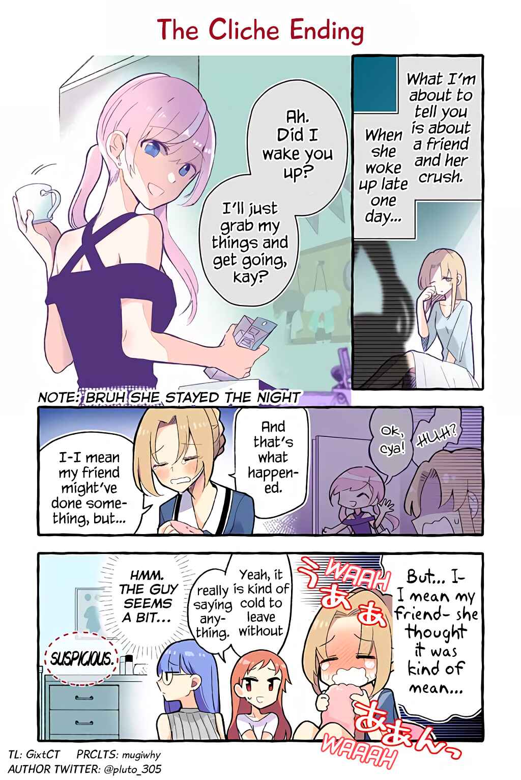 Page 1 Chapter 84 Dokyuusei no Oshi Sakka ni Yuri Mousou ga Bareta Kekka