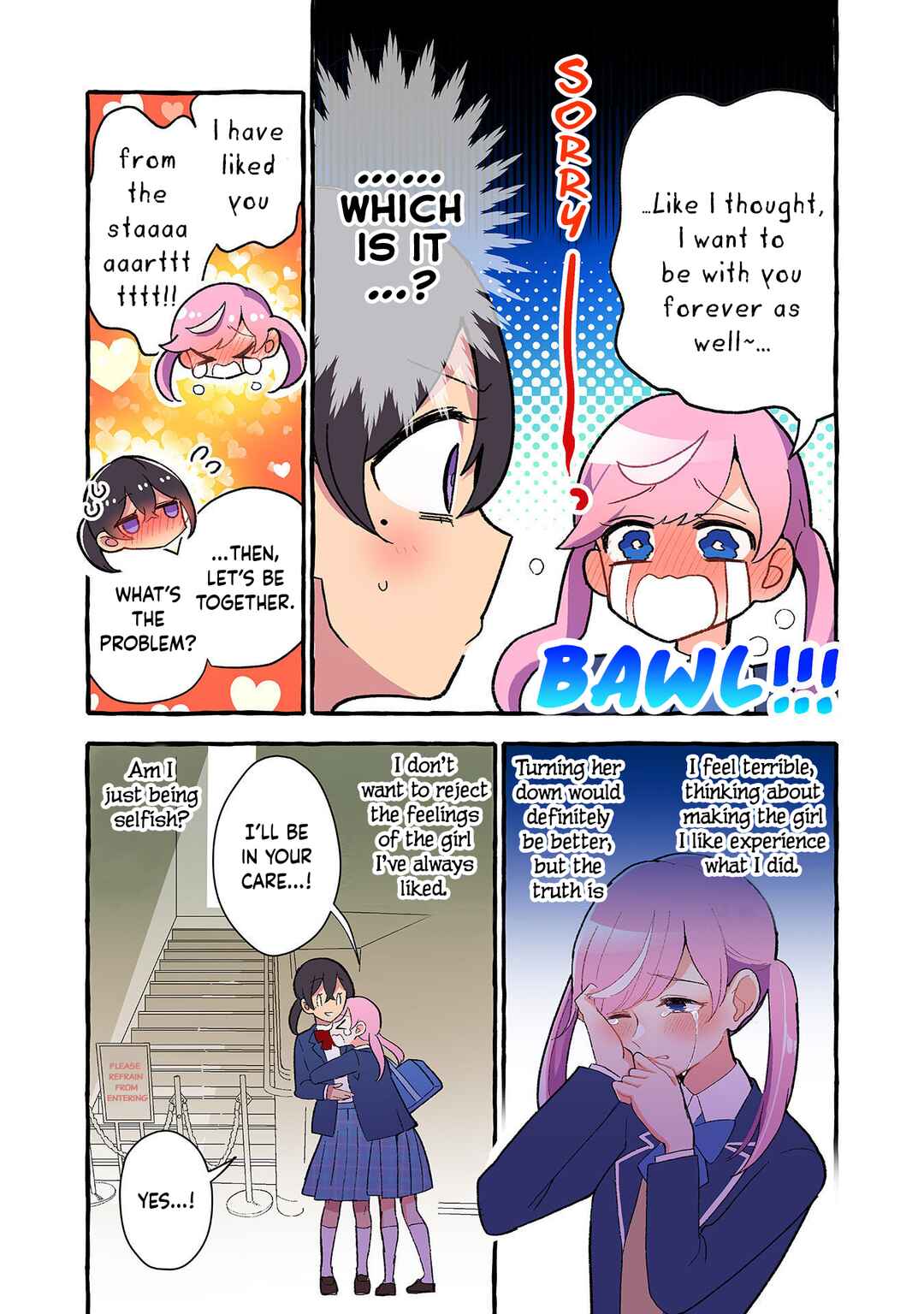 Page 4 Chapter 206 Dokyuusei no Oshi Sakka ni Yuri Mousou ga Bareta Kekka