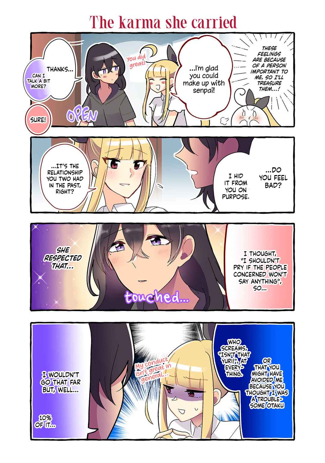 Page 3 Chapter 261 Dokyuusei no Oshi Sakka ni Yuri Mousou ga Bareta Kekka