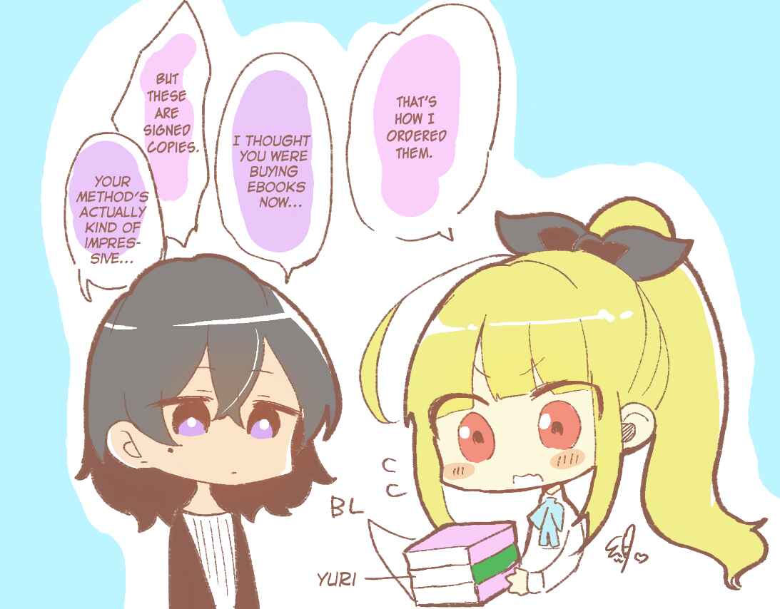 Page 15 Chapter 23.2 Dokyuusei no Oshi Sakka ni Yuri Mousou ga Bareta Kekka