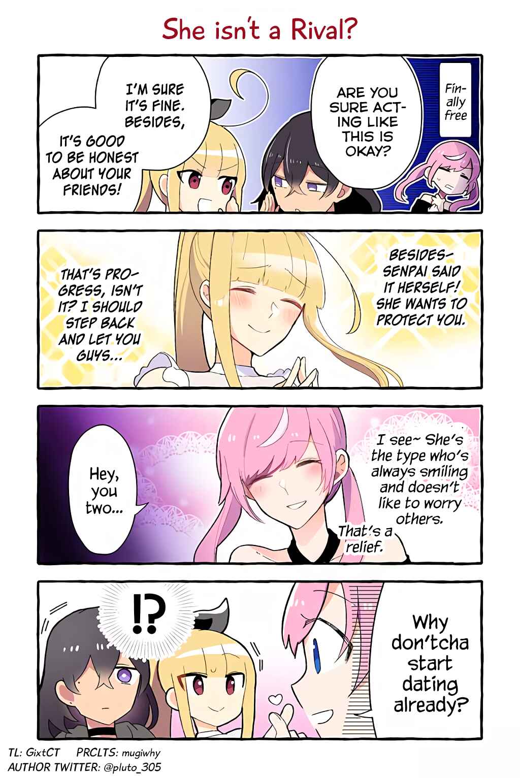 Page 1 Chapter 95 Dokyuusei no Oshi Sakka ni Yuri Mousou ga Bareta Kekka