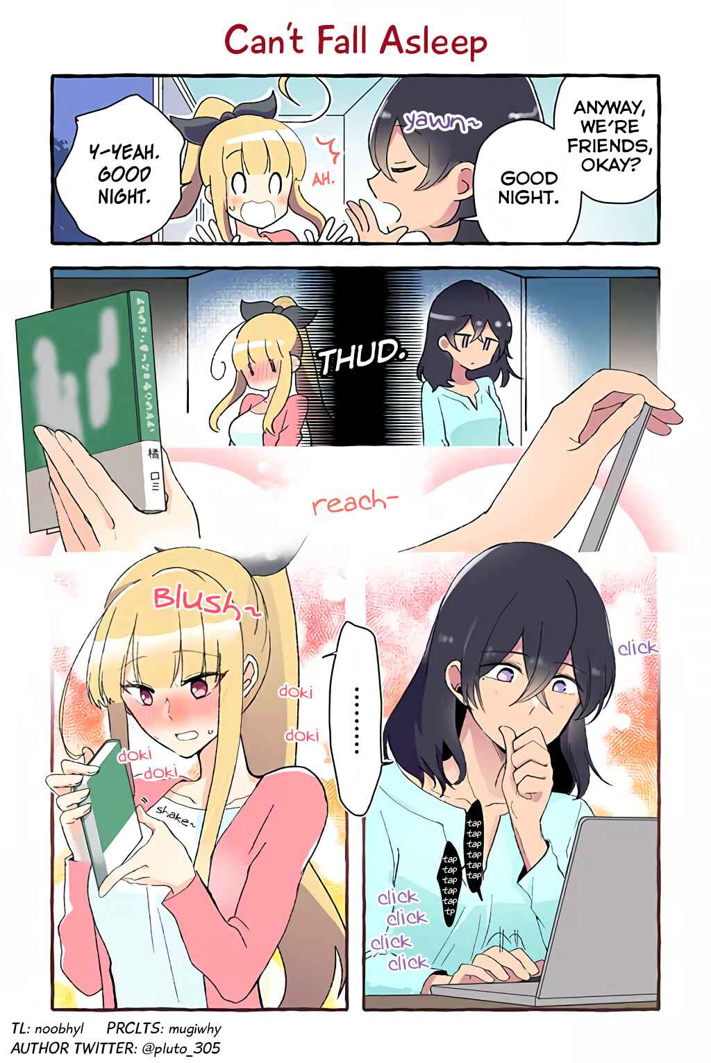 Page 1 Chapter 60 Dokyuusei no Oshi Sakka ni Yuri Mousou ga Bareta Kekka