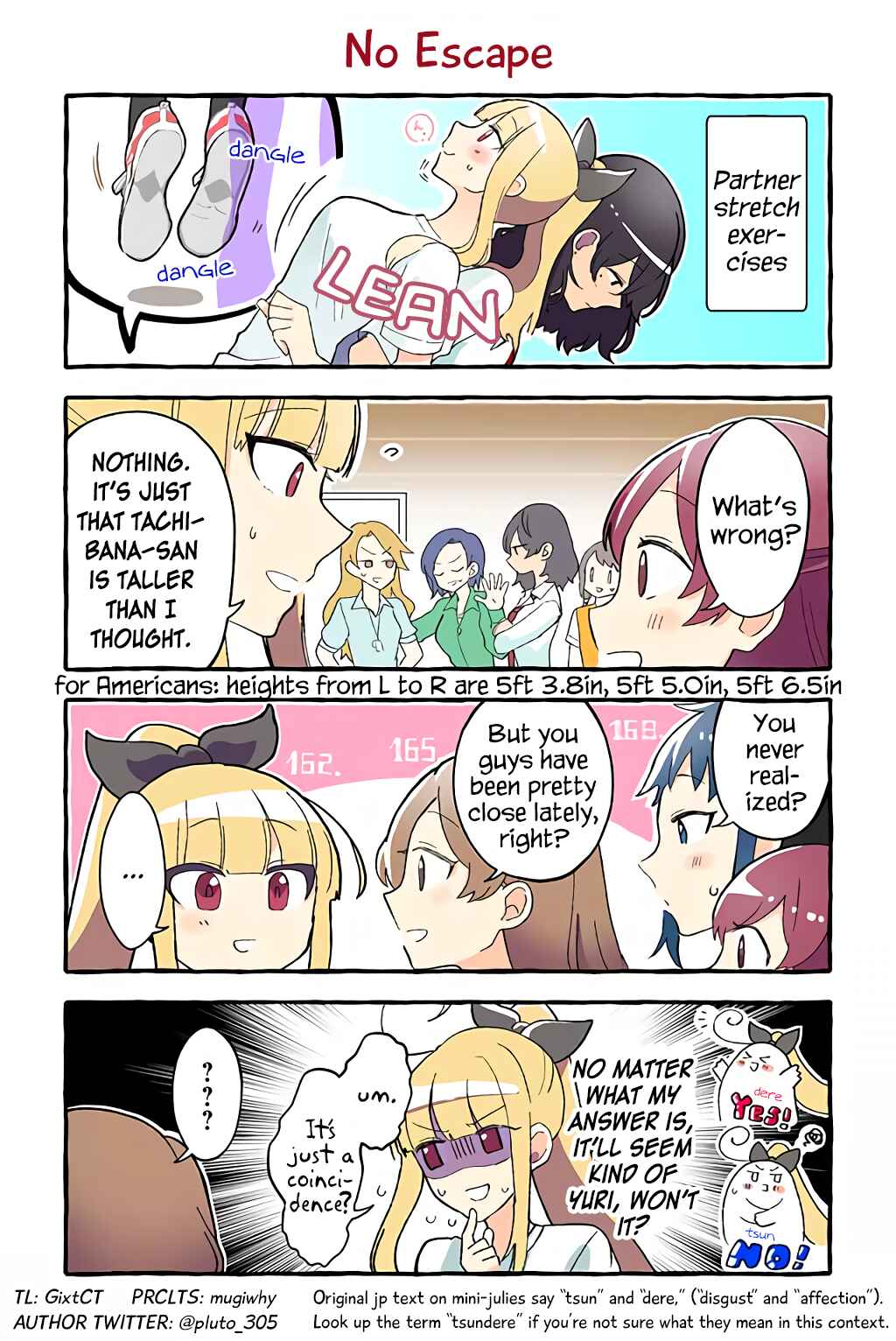 Page 1 Chapter 46 Dokyuusei no Oshi Sakka ni Yuri Mousou ga Bareta Kekka