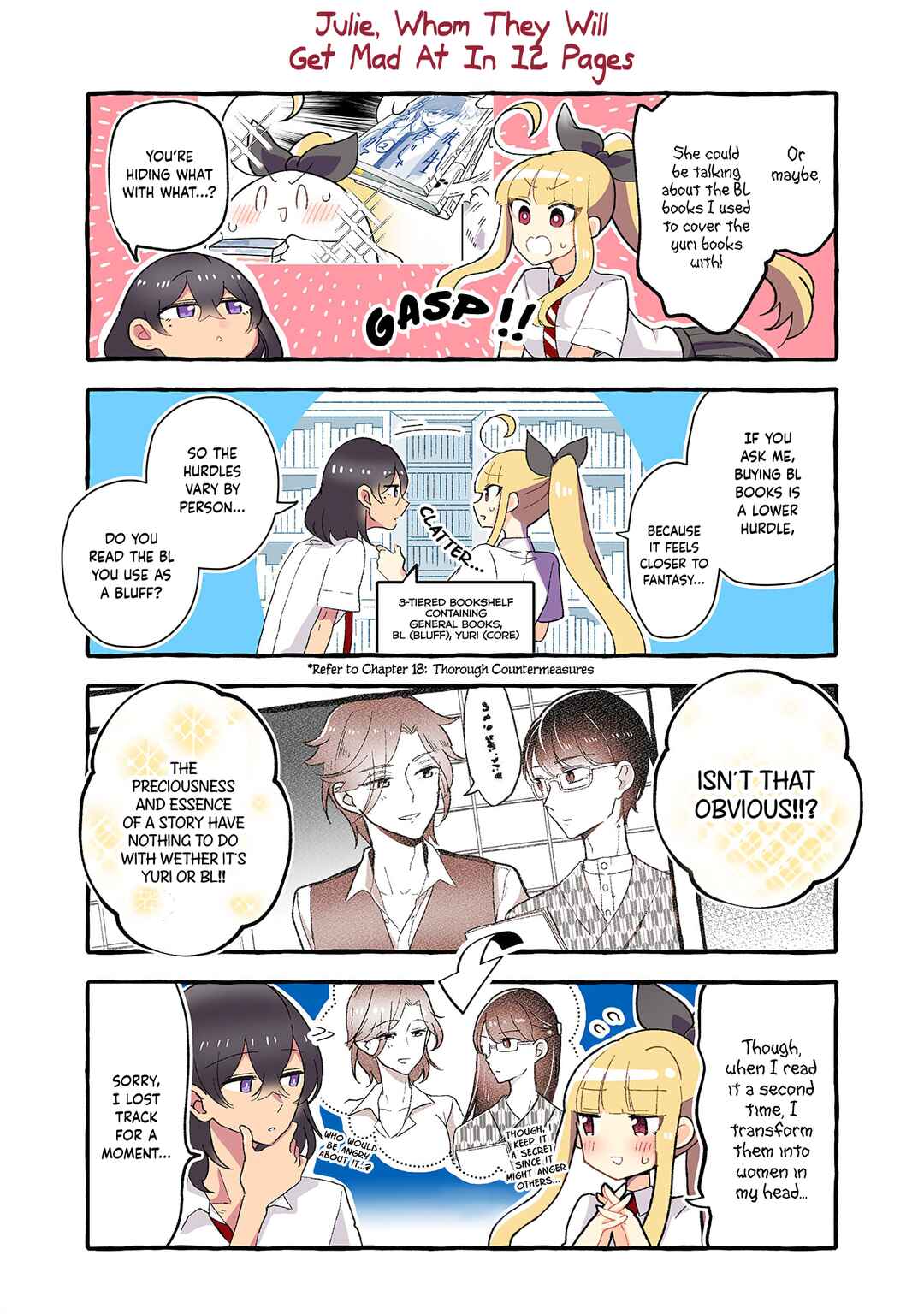 Page 2 Chapter 128 Dokyuusei no Oshi Sakka ni Yuri Mousou ga Bareta Kekka