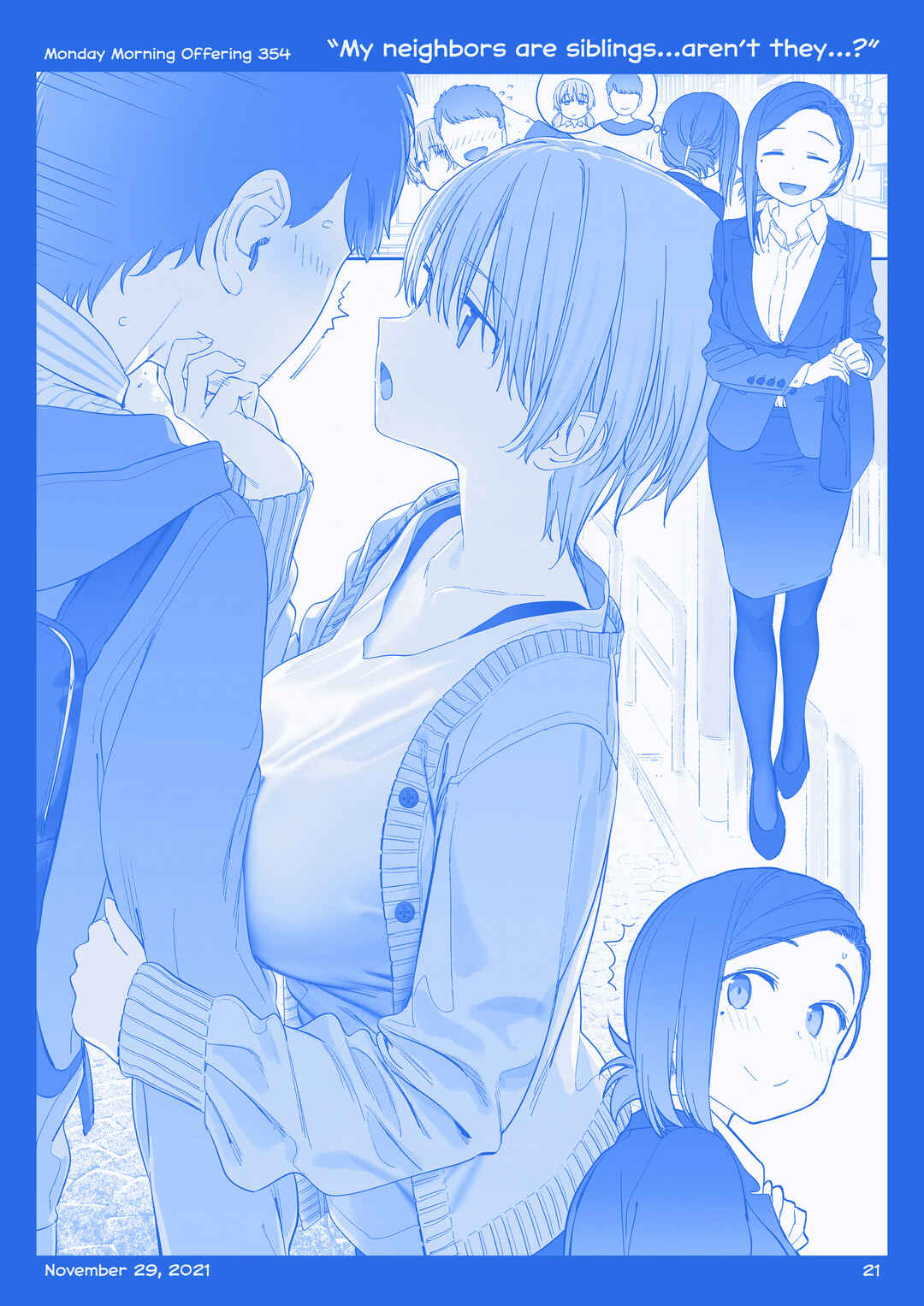 Page 20 Chapter 40 Getsuyoubi no Tawawa  (Twitter Webcomic)