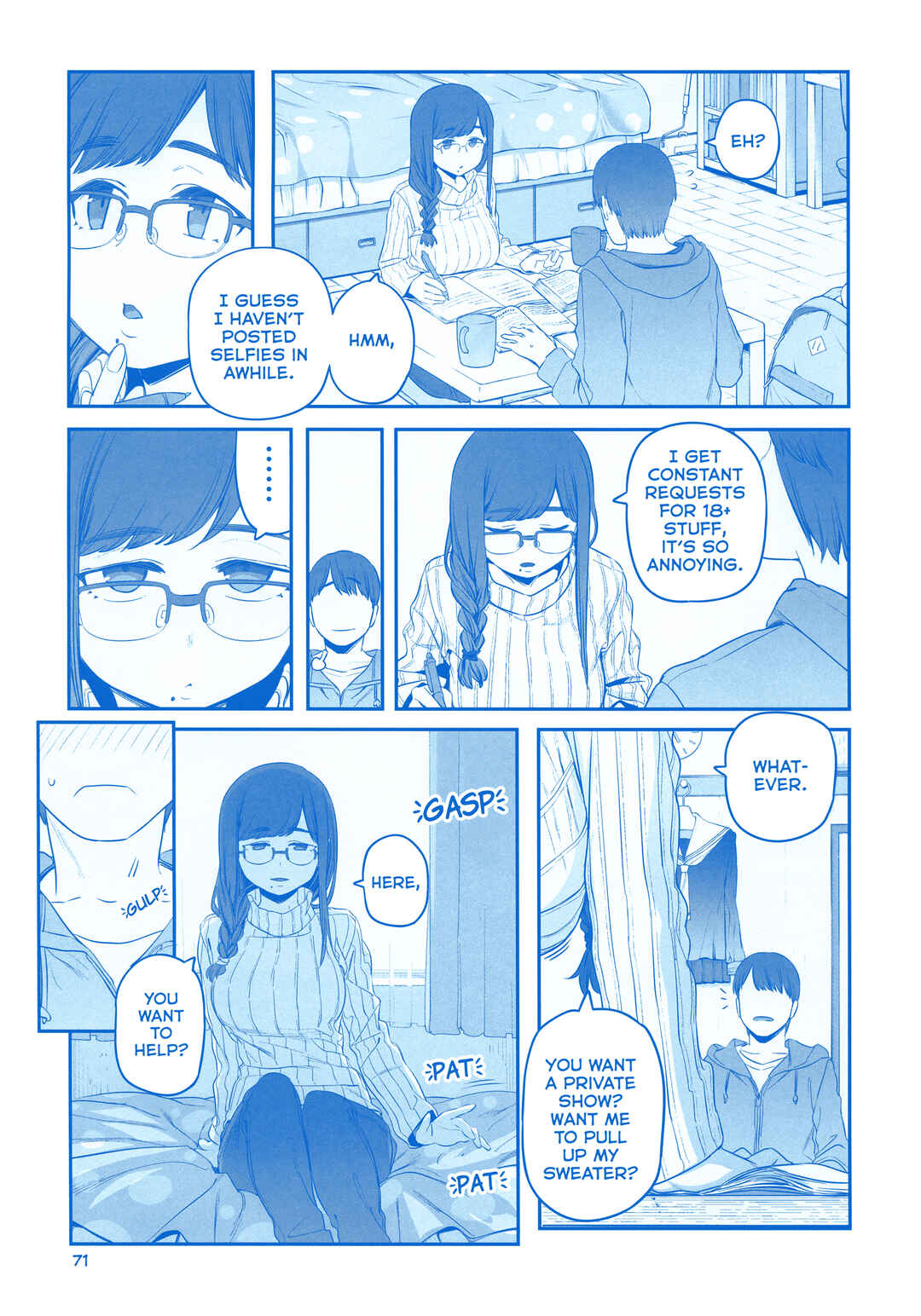 Page 13 Chapter 37 Getsuyoubi no Tawawa  (Twitter Webcomic)